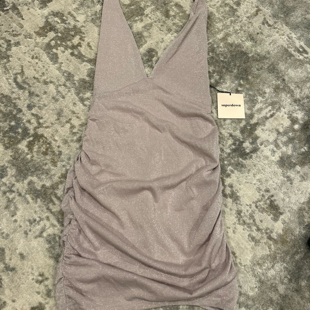 Superdown Shimmering Lavender Dress
